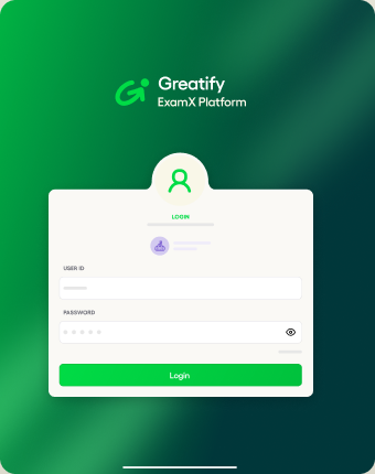ExamX exam login on a phone